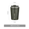 Thermos per caffè in acciaio inossidabile da 380 / 510 ml Tazza da viaggio per auto portatile Boccette da viaggio Bottiglia termica isolata con coperchio 210913