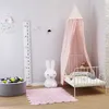 Moustiquaire ronde pour lit de bébé, rideau de literie, tente en forme de dôme, décor de chambre de bébé, filet de berceau pour nourrissons en bas âge