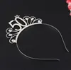 Coroa de cristal com strass Princesa Tiara Tiara Decoração de festa de aniversário Topper de bolo Prata 16/18/21/30/40/50/60/80