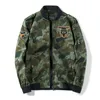 Mäns Windbreaker Bomber Jackor Camouflage Militärlastrockar Casual Air Force Pilot Höst Vinter Män Armé Taktisk jacka Y1109