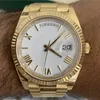 Reloj de los hombres más vendidos Dial de oro puro Dial de oro Pulsera de oro Bisel giratorio de zazel de zazle de zafiro 2813 Movimiento automático Mecánico Hombre Reloj de pulsera