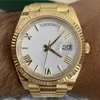 Orologio da uomo più venduto Quadrante bianco puro Cassa con bracciale in oro Lunetta girevole libera Vetro zaffiro Qualità 2813 Movimento automatico Orologio da polso meccanico da uomo