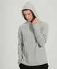 Mäns Stitch Sport Hoodie Sweater Yoga Outfits Solid Färglös Trend Running Fitness Top Workout Casual Fashion Hooded Coat