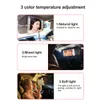 Car Makeup Mirror Sun Visor With LED Fill Light Supply Durable Accessory - Black