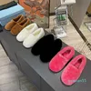 패션 - 여성 신발 럭셔리 양모 신발 수석 디자이너 겨울 따뜻한 평평한 바닥