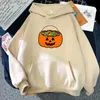 Felpe con cappuccio da donna Felpe Happy Halloween Pumpkin Felpa con cappuccio da donna Divertente Cartoon Graphic Streetwear Felpa allentata a maniche lunghe da donna Hip H