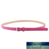 JAYCOSIN Multi-color Lady's Slender thin Belt Ceinture feminion Pigskin metallic buckle women waist belt Elastic Waist Belt A527