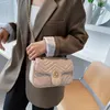 Alışveriş Yeni Moda Torbalar Zincir Tüm Maç Alışveriş Çantası Klasik Doku Trendy Bayan Çanta Crossbody Kore Tarzı Küçük Kare Çanta Moda