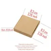 25 stycken White Black Kraft Paper smycken Presentförpackning Package Holvar förvaring för örhänge halsbandstillbehör bröllop hel 211011644609