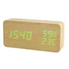 2021 Nowy Nowoczesny Budzik LED Wilgotność temperatury Elektroniczny Digital Digital Table Clocks