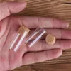 Groothandel 100 stuks 3 ml 16 * 35mm reageerbuizen met kurkdeksels glazen pottenflesjes Tiny-flessen voor DIY Craft AccessoireGood Aantal