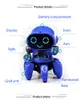 Dancing Electric Toy Hexapod Steel Robot med Color Box Light and Music Toys for Children Boys5603585