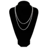 2.5-10mm All Size Iced Out Cubic Zircon 1 Row Tennis Chain Necklaces Hip Hop Jewelry Gold Silver Color Men CZ Necklace