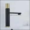 Bathroom Sink Faucets Faucets, Showers & As Home Garden High Quality Faucet Gold Brass Basin Cold And Water Mixer Tap Single Handle Deck Mou