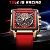 LIGE Men Watch Top Brand Luxury Waterproof Quartz Square Wrist Watches for Men Date Sports Silicone Clock Male Montre Homme 210804