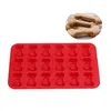 Högkvalitativ 18 hål Dog benformformar Silikonkaka Chokladdesserter Candy Baking Mold For Kitchen Tools3231170