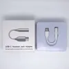 Tipo-C USB-C maschio a cavi per auricolari da 3,5 mm Adattatore AUX audio femmina Jack per Samsung note 10 20 plus con chip