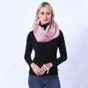 Svart Bib Street Shooting Höst och Winter Fur Imitation Rabbit Hair Soft Pullover Scarf 211207