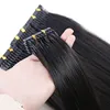 Двойные нарисованные предварительно скрепленные 6D наращивание волос бразильские натуральные кутикулы выровненные Remy Virgin 0,5 г / прядь 150 прядей полная голова