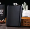 8oz Stainless Steel Hip Flask English Letter Black Personalize Flasks Outdoor Portable Flagon Whisky Stoup Wine Pot Alcohol Bottle SN2245