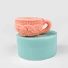 PRZY Stampo per tazza 3D Maglione in silicone Stampo per sapone per tazza di caffè Stampo per sapone fondente Stampo fatto a mano Stampo per candela in resina di argilla 211110