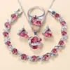 red rose jewelry sets