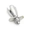 Unisex Anal Plug Stainless Steel Openable Stretching Butt Plug Masturbatory Sex Toy A270
