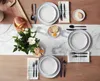 Marble Agate White Table Runner Luxury Home Dining Coffee Holiday Wedding Decoration Party Dinner 211117