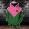 AKA 1908 Yeşil Desen Dövme 3D Baskılı Hoodie Man Kadın UNISEX DAVAR Fermuar kazak sweatshirt Sıradan G12145646856