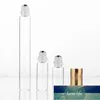 Rolo de vidro de 2ml 3ml 5ml 10ml na garrafa para óleos essenciais, recipientes de perfume recarregáveis ​​com a bola de rolos de aço inoxidável