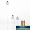 Rollo de vidrio de 2 ml, 3 ml, 5 ml, 10 ml en botella para aceites esenciales, envases de perfume recargables con bola de rodillo de acero inoxidable