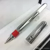 Promotion Pen Limited Edition M-serie Magnetic Grå och Silver Metall Rollerball Pen Lyx Skrivande Smidig kontorspapper