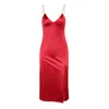 Satin Bodycon Dress Women Summer Party New Anland Red Prom Celebrity Evening Club 210422