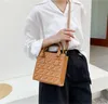 HBP Klasik Kadın Çanta Üçgenleştirilmiş Rhomboid Zincir Omuz Çantası Hobo Çanta Kare Siyah Eğik Çapraz Lady Tote Crossbody Messenger Çanta