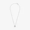 100 925 logo sterling in argento pavoso Circle collier Necklace Women Wedding Egagement Jewelry Accessori 2985468