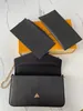 Klasyczny oryginalny Luksusowy projektant Pochette Felice Torba Na Ramię Torebka Messenger Zakupy Kieszenie Portfel Torby Kosmetyczne Crossbody Torebce Free Statek