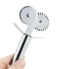 4 Patterns Stainless Steel Pizza Cutter Double Roller Pizza Knife Cutter Pastry Pasta Dough Crimper Kitchen Pizza Tools