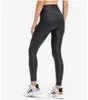 Pantalons de yoga en cuir nu doré Leggings pour femmes taille haute serré élastique sport Leggins vêtements de sport mode de course Fiess vêtements d'entraînement 688ss