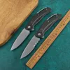 Coltello pieghevole a lama R2401 8Cr13mov, manico in lega di titanio, coltello da cucina EDC, strumento di salvataggio, coltello tattico da campeggio all'aperto