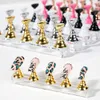 Magnetic Nail Holder Practice Training Showing Shelf Acrylic Stand Alloy Armor False Nails Tips Gel Polish Manicure Tools