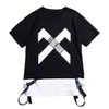 11 bybb's oscuro hip hop streetwear camiseta verano patchwork impreso tactica harajuku manga corta de gran tamaño para hombre camisetas 210322