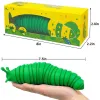 Spot Fidget Slug Caterpillar 7.5 인치 감압 장난감 유연한 뚜렷한 자폐증 어린이를위한 Sensory Toys Adults Game