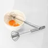 半自動ミキサー卵ツールビーターステンレス鋼泡立て器手動ハンドミキサー自己回転スターレートールキッチンアクセサリー