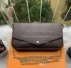 Women Messenger Bag Presh Handbag Condour Original Box Card Jounding عالية الجودة مع رقم التسلسل رمز الشبكة الزهرة Checkers330a