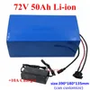 GTK Power 72V 50Ah Lithium Li on battery pack with bms 20S for 3500w Motorcycle bicycle scooter ebike golf car twith 84V 10A charger