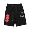 2022 Herren Designer Shorts Sommer Kurze Hosen Mode Bunte Brief Gedruckt Kordelzug Shorts Entspannte Homme Luxus Jogginghose Schwarz Weiß