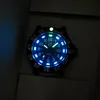 Mężczyźni oglądają wodoodporne zegarki kwarcowe imitacja tritium Luminous Chronograph Zatchaj luksusowe nylonowe nylonowe nad ręką nurkowania 89485002269