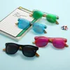 Classic Children Sunglasses Cool sun glasses For Girls Boys retro Eyeglasses Kids Small Bamboo Frame Cute Child Eyewear Children's Mirrors 631052473158