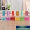 30st 10 ml Färgglada fyrkantig tomt glas parfymflaska Liten prov Portabel PARFUME REFILLABLE DIVA SPRAYER BOLD