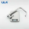 ULA Kitchen Faucets Stainless Steel Tap Mixer Single Handle Hole Sink 210719